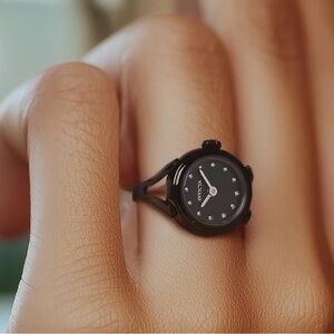 Invicta Angel Women's Ring Watch - 17.5mm, Black (44484